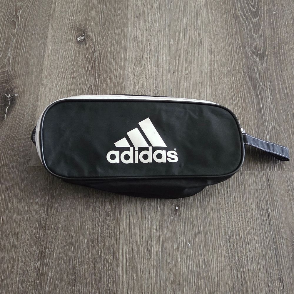 adidas Black Logo Travel Toiletry Bag
